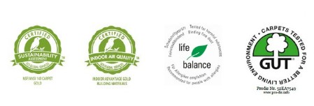 Symbole: Für Allergiker empfohlen, Certified Sustainability